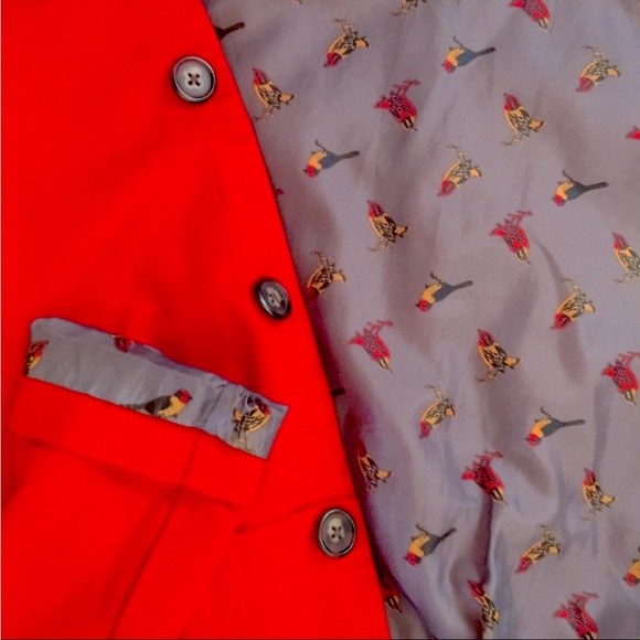 Red Bird Trench Coat - Picture 3 of 14